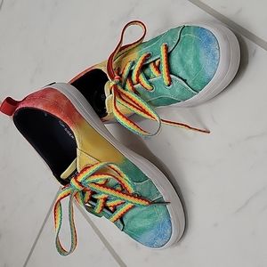 GUC Sperry Girls Glitter Rainbow Sneakers